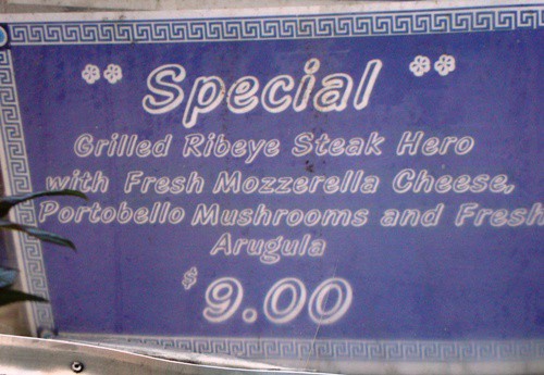 menu steak