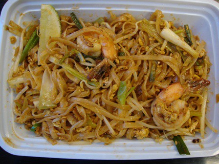 Shrimp pad thai from Chai