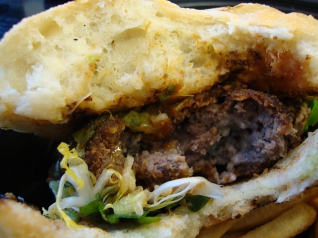 Inside schnitz-burger