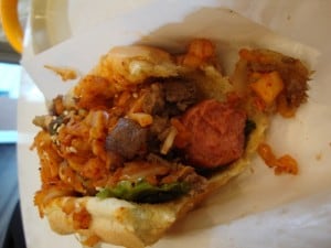 Kimchi bulgogi dog