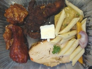 Salad bar used