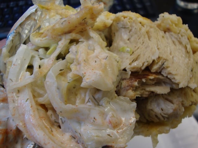 chicken gyro middle