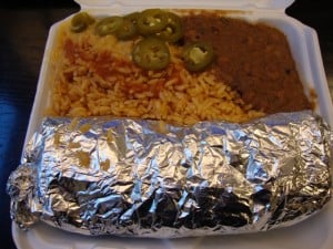 burrito platter