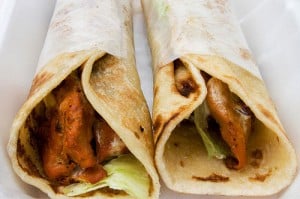 chicken kathi roll (not from class)