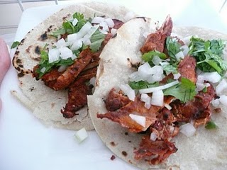 tacos al pastor without salsa & pineapple toppings