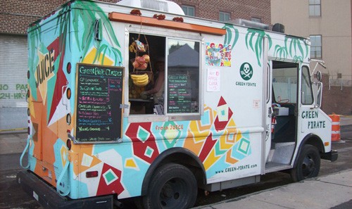 Green Pirate Juice Truck