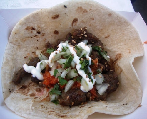 Galbi beef taco from The Krave