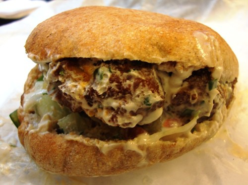 sandwich Today's Lunch: Harissa Falafel From Taim Mobile