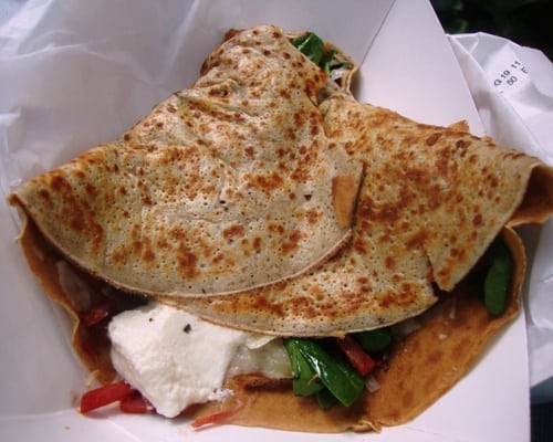 Iberian Crepe Today's Lunch: Iberian Crepe & Dessert From The Crepes Truck