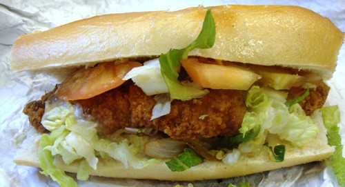 sandwich Fried Chicken & Fries From The Frying Dutchmen
