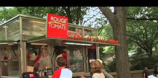 MOROCCAN CHICKEN BURGER FROM THE ROUGE TOMATE CART Moroccan Chicken Burger From The Rouge Tomate Cart