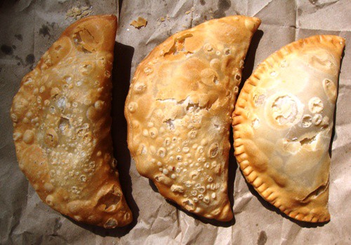 Nysf First Bite: Deep Fried Empanadas From Tony's Empanadas (credit: NYSF)