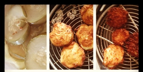 Deep Fried Pickles At Gowanus Night Market (credit: Snap)
