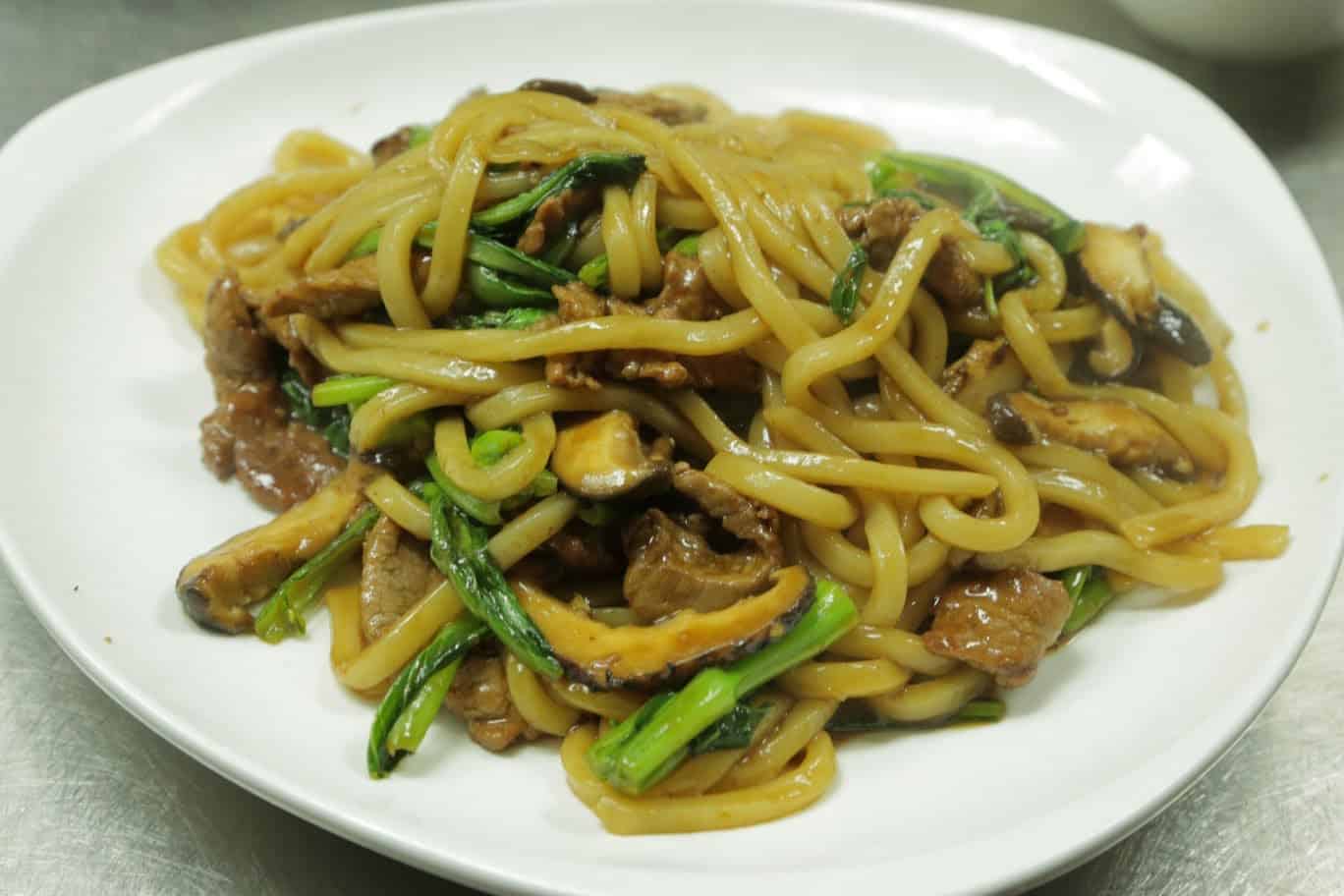 Good Veggie Lunch Fried Udon Noodles from Gobuki New York Street Food