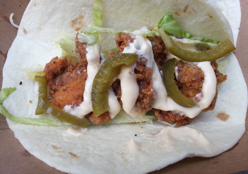 fried chicken taco (credit: NYSF)