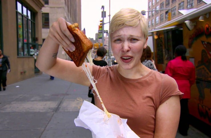 Tasting Grilled Proscuitto & Asiago At Gorilla Cheese New York