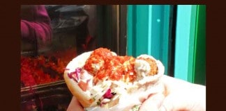 TODAY’S LUNCH: CHICKEN GYRO FROM THE GYRO KING TRUCK Street Eats: Falafel Sandwich From TaÏm Mobile
