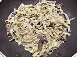 Tagliatelle Pasta with Cremini Mushrooms