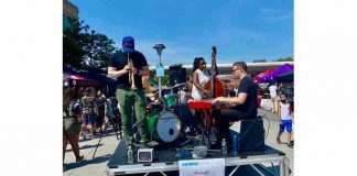 Visiting One of The Coolest Food Markets In New York live band at Bronx night market
