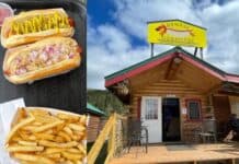 We Visited Denali Doghouse, in Alaska: A Hot Place For a Hot Dog hot dog in Denali in Alaska