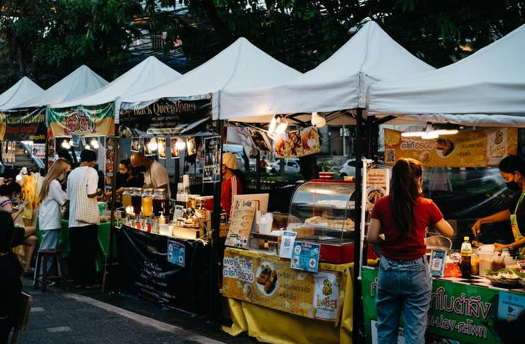 Custom Canopy Tents for Food Business