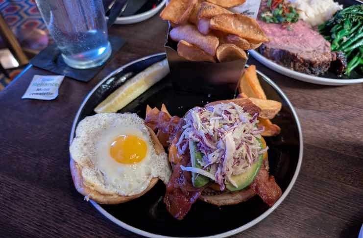 Wagyu beef burger at planet hollywood ny