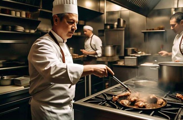 food safety tips for restaurant chef ensures food safety by controlling the temperature of the oil