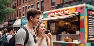 The Best Neighborhoods to Explore on a New York Foodie Trip A couple on a foodie trip in New York City