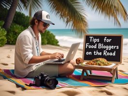 food blogger on the road