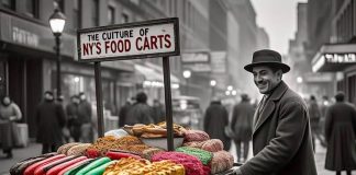 Street Eats and Sidewalk Stories: The Culture of Food Carts in New York City a food cart in old NYC 1800s