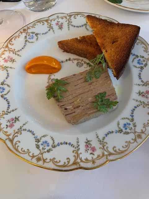 appetizer at LE chene