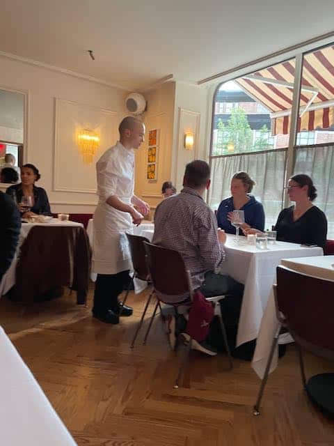 inside LE chene restaurant