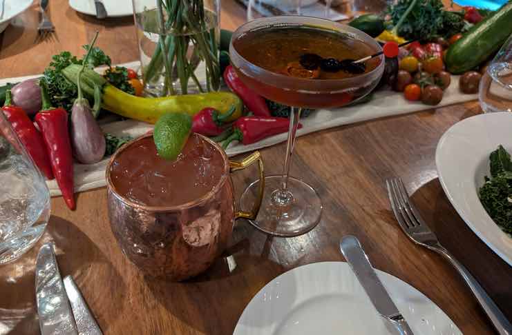 Kentucky mule and Central Manhattan at conrad new york downtown