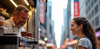 How Coffee Equipment Shapes the NYC Street Food Experience nyc food truck serving coffee