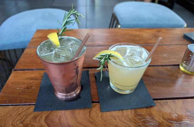 drinks at Elsie Rooftop in nyc