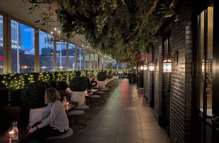 Elsie Rooftop indoor rooftop experience around 7:45PM