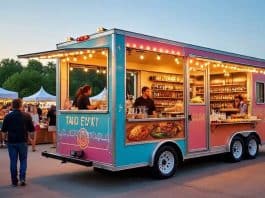 tap trailer at food festival
