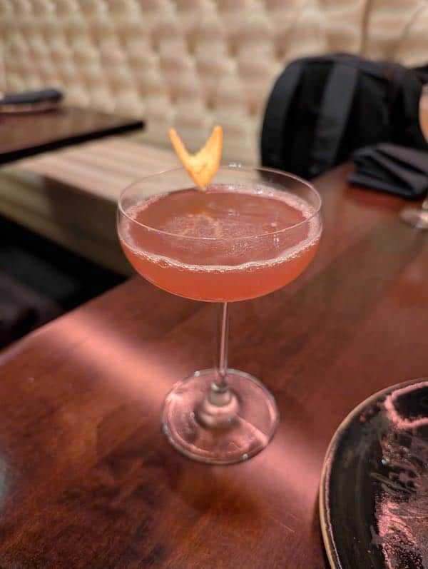 Off menu bourbon aperol at lotus bar nyc