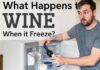 When Wine Freezes, Is It Still Good? Opinion of a Wine Shop Specialist a guy putting a wine bottle in the freezer