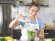 Why Smoothies, Bowls, and Snacks Benefit From a Marine Boost woman preparing smoothie with marine gel
