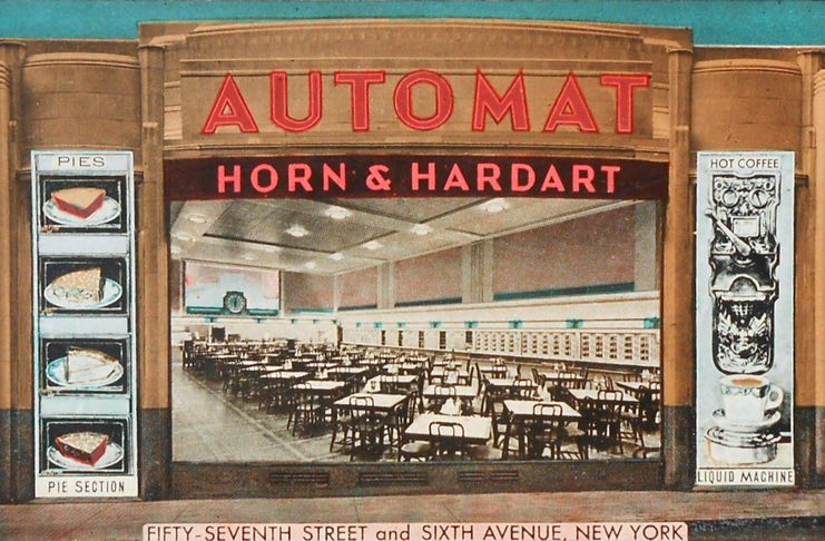 The Automat: How A Handful Of Coins Built New York's Most Modern Restaurant an automat at sixth avenue new york city