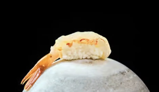 Botan Ebi Spotted Prawn Sushi. Photo by Sushi By Bou Botan Ebi Spotted Prawn Sushi