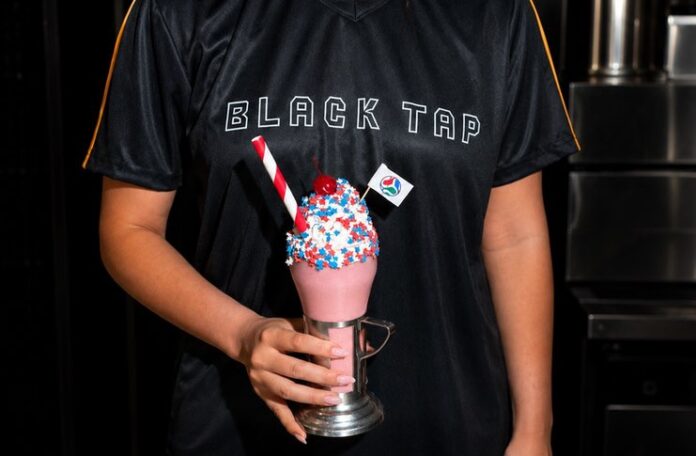 Black Tap Nyc’s Red, White & Blue Cherry Coke World Cup Inspired Crazyshake Becomes The Ultimate 4th Of July & World Cup Dessert Moment Black Tap Nyc’s Red, White & Blue Cherry Coke World Cup Inspired Crazyshake Becomes The Ultimate 4th Of July & World Cup Dessert Moment