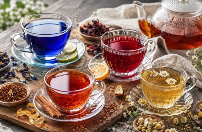 A Food Lover's Guide To Colorful Caffeine-Free Botanical Teas A Food Lover's Guide To Colorful Caffeine-Free Botanical Teas