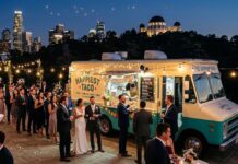 We Went to an L.A. Wedding for the Ceremony, We Stayed for the Food Trucks LA wedding food truck