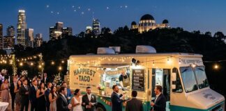 We Went to an L.A. Wedding for the Ceremony, We Stayed for the Food Trucks LA wedding food truck